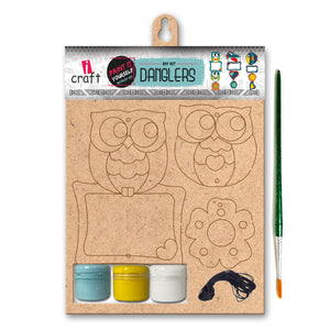 iCraft DIY Danglers - Home Decor Art Kit for Kids - Owl WE 757