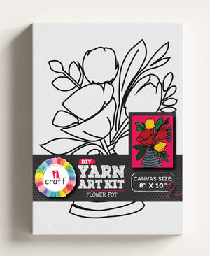 iCraft Yarn Art Kit-Flower Pot