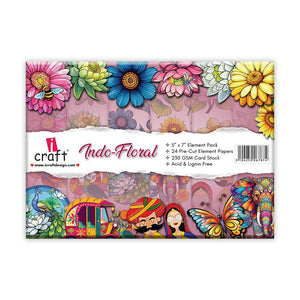 Indo-Floral Pre-Cut Element Pack