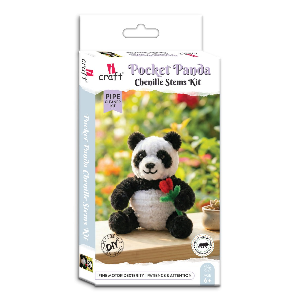 Pocket Panda Chenille Stems Kit
