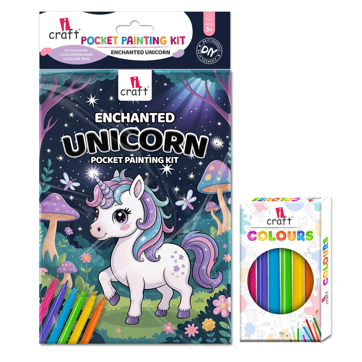 Multiple Pocket Paint iCraft Pocket Painting Kit for Kids (Age 3+) | DIY Colouring Activity ...