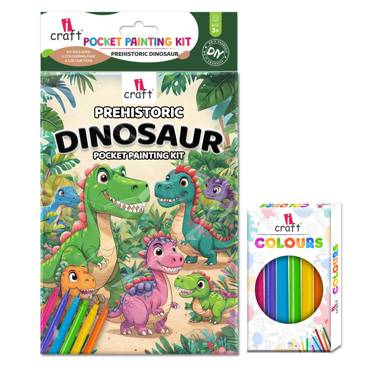 Multiple Pocket Paint iCraft Pocket Painting Kit for Kids (Age 3+) | DIY Colouring Activity ...
