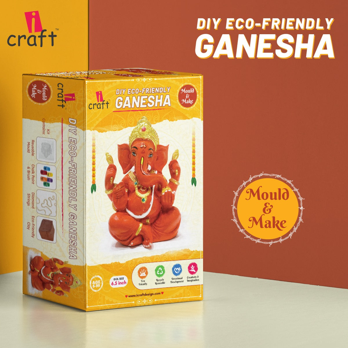 DIY Eco Friendly Ganesha Kit