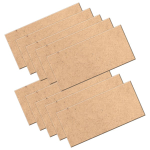 iCraft Rectangle Plain Base (Pack of 10) 2 mm thickness -Size 3.25” x 6.75”