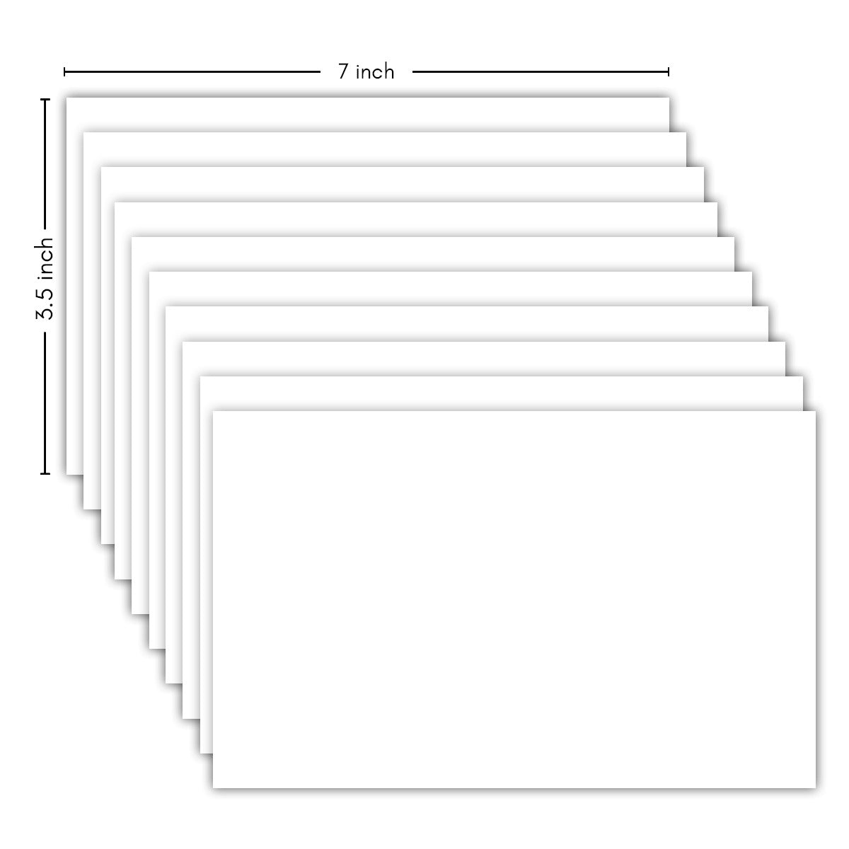 iCraft White Plain Envelope-3.5"x 7"-Pack Of 10 Pcs