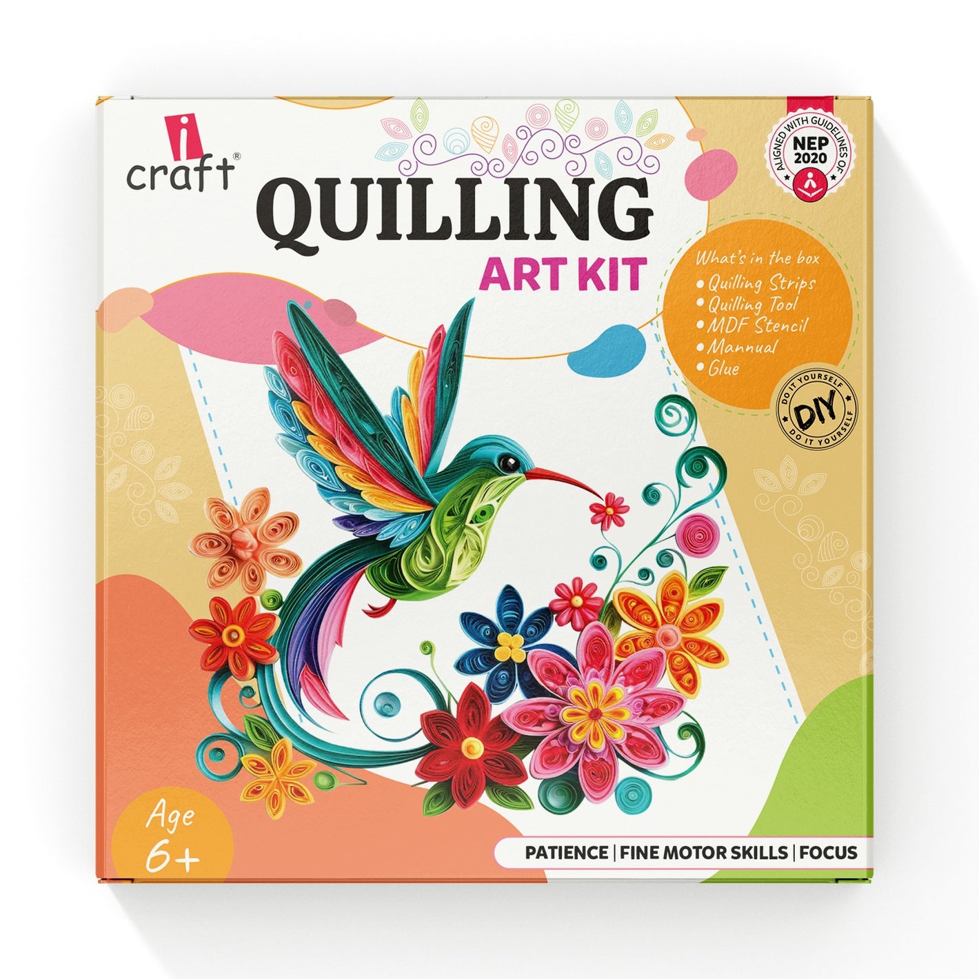 Beginner Quilling Kit for Kids Ages 6+: Paper Art Craft Set, Educational & Creative Gift