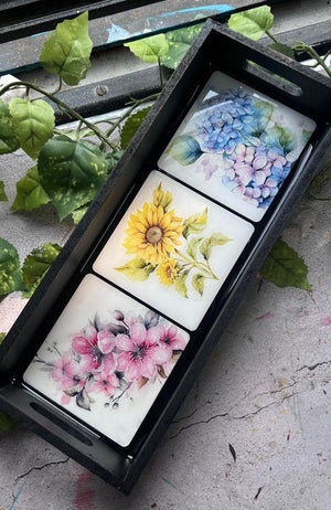 DIY Floral Resin Tray: Add a Touch of Elegance to Your Home (FREE SHIPPING)