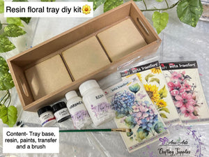 DIY Floral Resin Tray: Add a Touch of Elegance to Your Home (FREE SHIPPING)