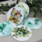 iCraft Resin Vintage floral clock kit with Free 6 coasters
