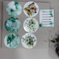 iCraft Resin Vintage floral clock kit with Free 6 coasters