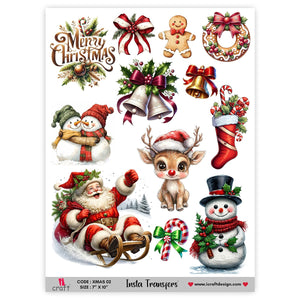 Water Transfers - Classic Christmas Characters (Code: XMAS 02)