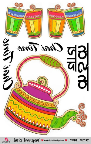 "Chai Time" Traditional Kettle & Glasses MIT-97