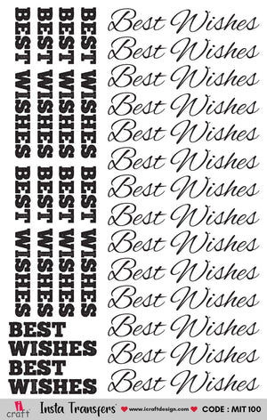 Best Wishes & Congratulations MIT 100 & MIT 101