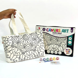 iCraft DIY Canvas Tote Bag - Paint It Yourself Activity Kit DIY Fashion Art Kit*-Mandala