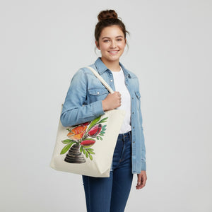 iCraft DIY Canvas Tote Bag - Paint It Yourself Activity Kit DIY Fashion Art Kit*-Flower Pot