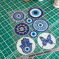 DIY Evil Eye Resin Art Tray Kit
