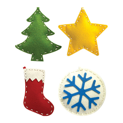 DIY Felt Christmas Ornament Kit - Sew Your Own Holiday Decorations X MAS 12