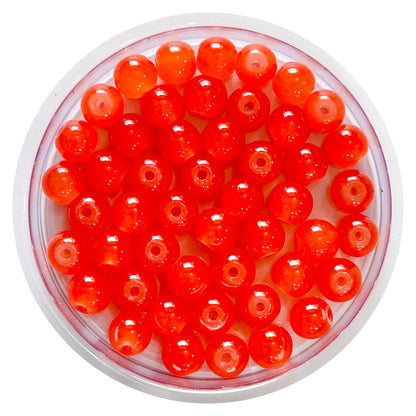 iCraft Accessories-Glass Beads Orange.Pack Of 30 Grams