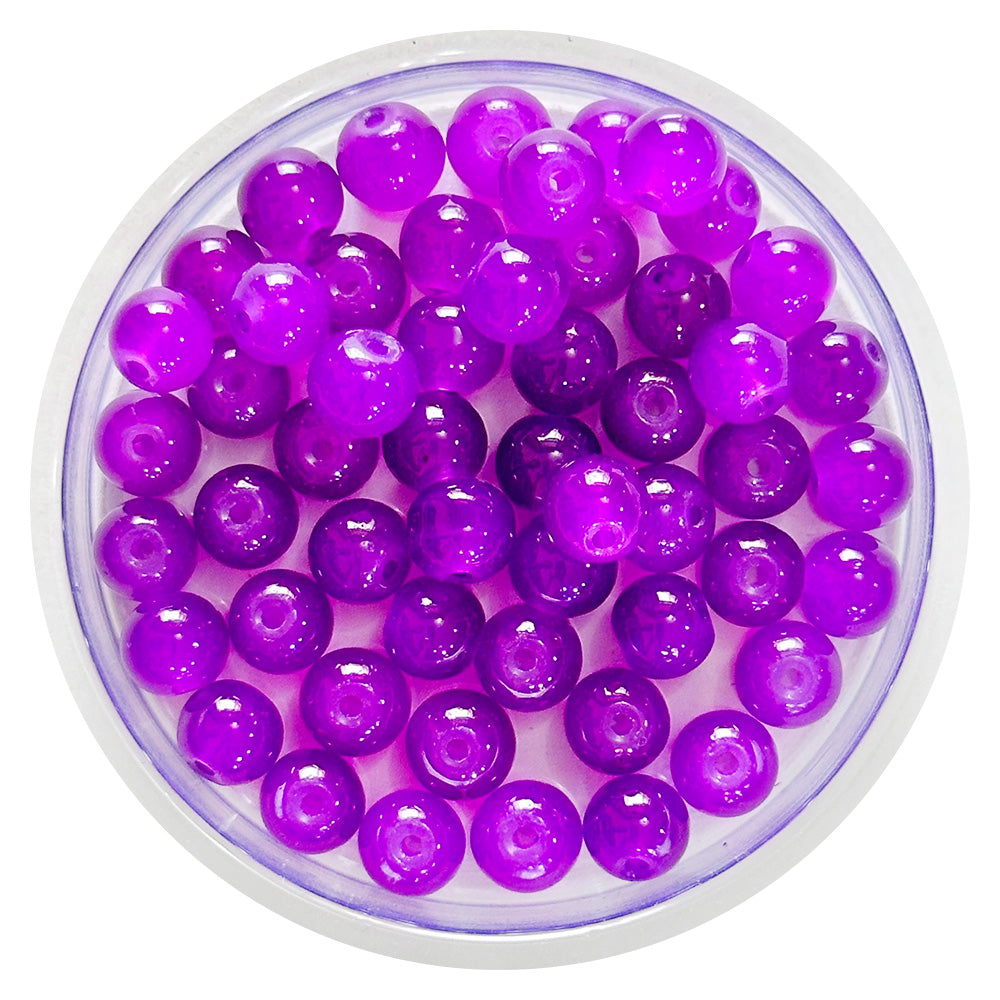 iCraft Accessories-Glass Beads Purple.Pack Of 30 Grams