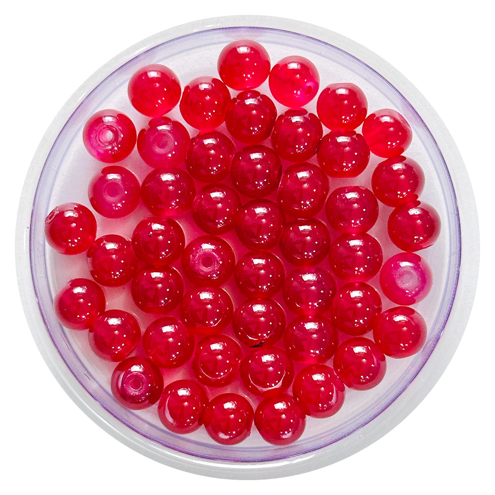 iCraft Accessories-Glass Beads Maroon.Pack Of 30 Grams