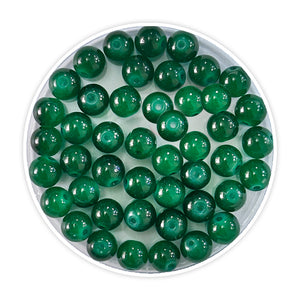 iCraft Accessories-Glass Beads Dark Green.Pack Of 30 Grams