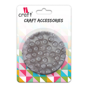 iCraft Accessories-Glass Beads Gray.Pack Of 30 Grams