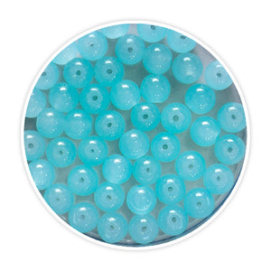 iCraft Accessories-Glass Beads Light Blue.Pack Of 30 Grams