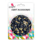 iCraft Accessories-Hanging Glass Beads - Black. Pack Of 20 Grams