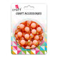 iCraft Accessories-Hanging Glass Beads -Carrot. Pack Of 20 Grams