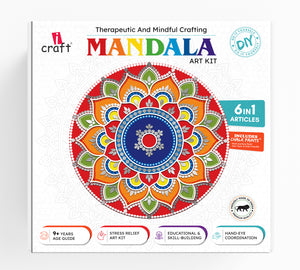 iCraft DIY Mandala Kit - Festive and Creative Home Decor - Mandala Art