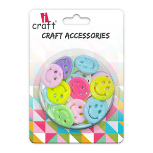 iCraft Pastel Smiley Beads - A Sprinkle of Happiness