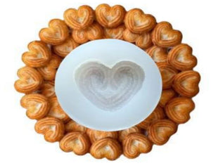 Little Heart Biscuit Silicone Mould — for Resin, Wax & Clay