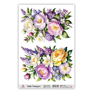 iCraft Water Transfer Stickers-6053 (yellow rose)