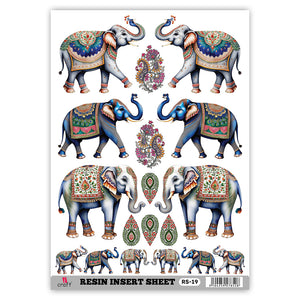 Resin insert sheet RS-19 Elephant design