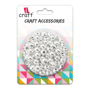 iCraft Accessories-Silver Moti -M.Pack Of 20 Grams