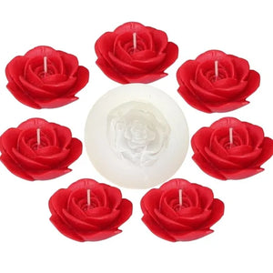 Floating Rose Flower Silicone Mould — for Resin, Wax & Clay
